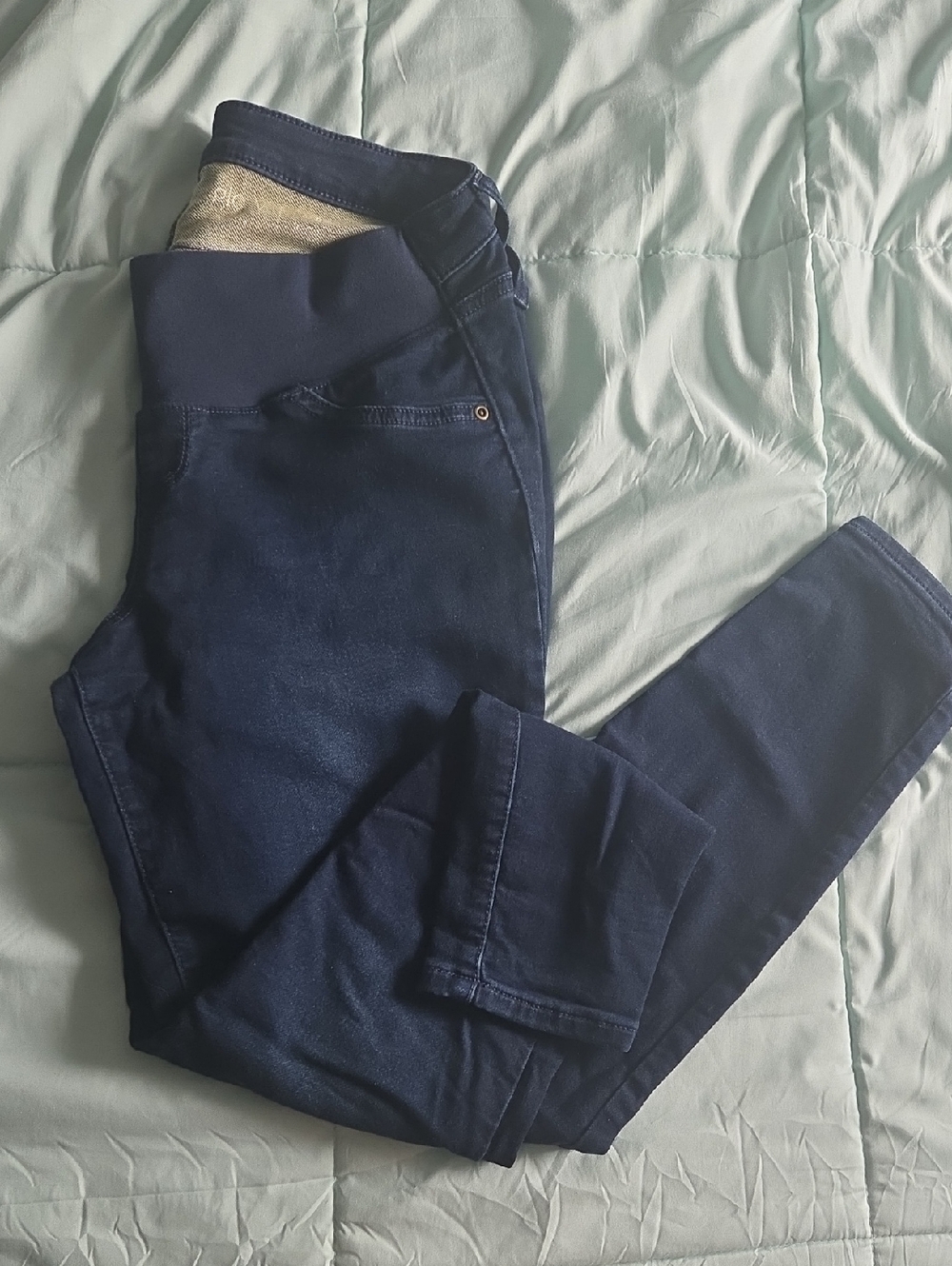 Women’s Dark Blue Stretch Maternity Jeans